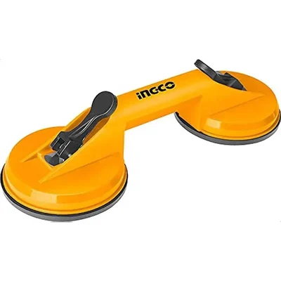 INGCO HSU025001 Double Glass Sucker 115 mm, 50 kg Lever Tool